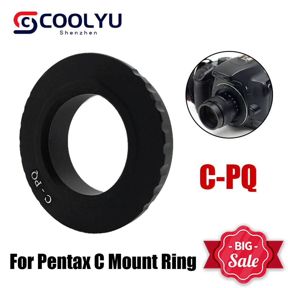 C Mount Movie Lens Adapter Ring Per Pentax Q Q7 Q10 Qs1 Q-S1 Mirrorless Camera C-Pq Fujian 35Mm 50Mm Cctv Lense Accessori