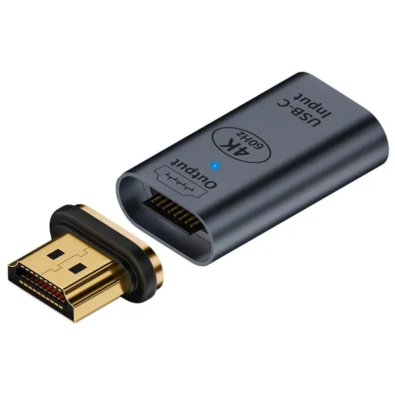 

Type-C To HDTV Adapter High-Speed Screen Connector Magnetic HDTV Mirroring Type C Converter USB C To HDTV 4K 60Hz Video