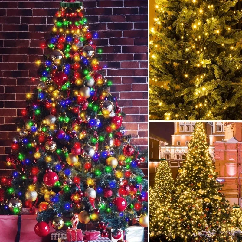 Guirlande lumineuse étanche pour arbre de noël, 1 pièce, LED USB avec 8 Modes d'éclairage, pour jardin intérieur, mariage, Halloween, décoration