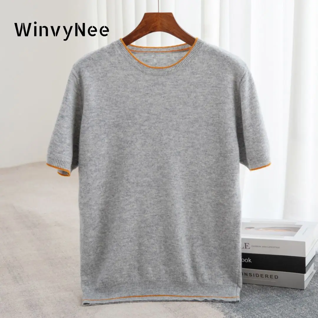 WinvyNee Warm Wool Sweater Man's Clothing O Neck Solid Business Casual Half Sleeve Knitwear Top Pullovers Autumn Winter M1103030