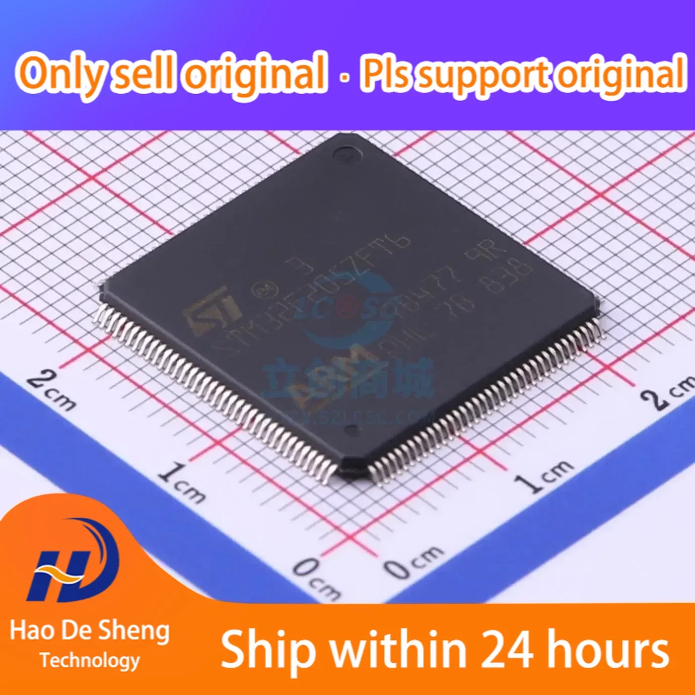 

10 шт./партия STM32F205ZFT6 LQFP-144 новая Оригинальная фотография