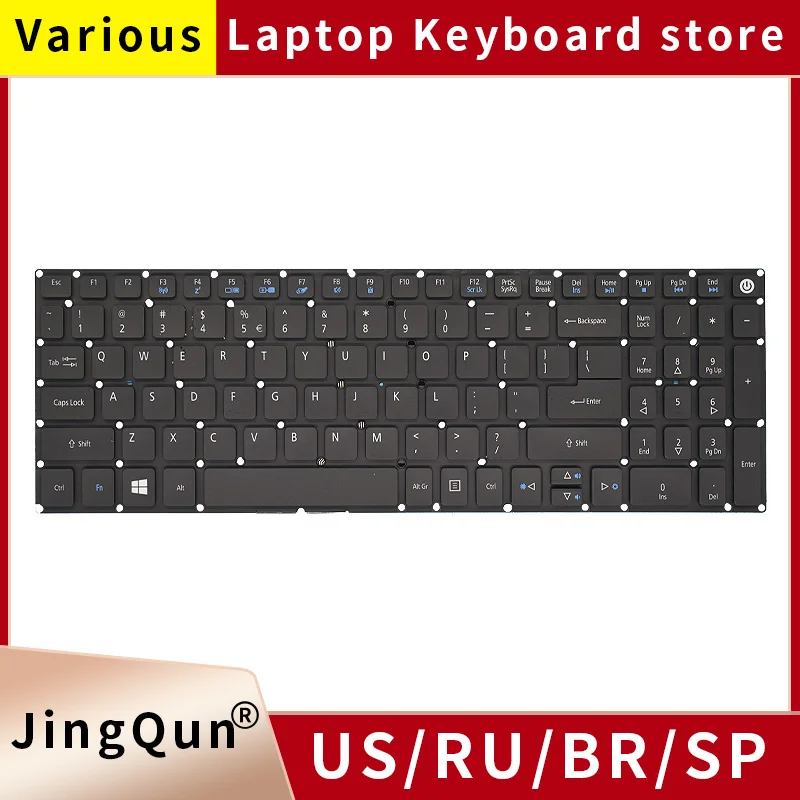 

"RU/US/SP/BR Laptop Keyboard FOR Acer Aspire E5-573 E5-573T E5-573TG E5-573G E5-722 E15 E5-582P 507H 56AV 507H 54G6 F5-572 "