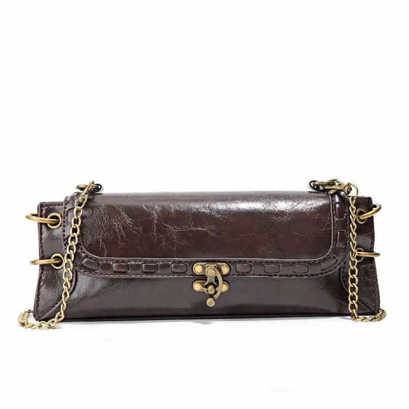 Borse a Tracolla da Donna, Borsa a Spalla, Borsa a Spalla Sottobraccio, Borsa a Catena Trendy, Borsa Piccola Quadrata, Borsetta e Borse Firmate, Borsa da Donna - immagine 4