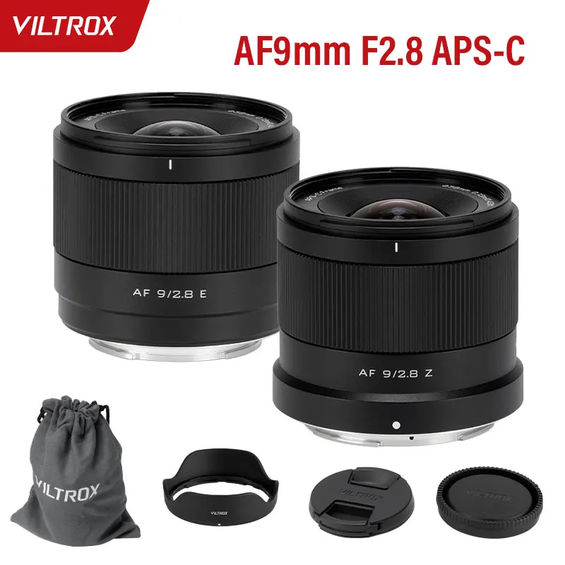 Viltrox AF 9mm F2.8 Air Auto Focus Cameras Lens APS-C Large Aperture Prime Lens For Sony E Fujifilm XF Nikon Z Mount Cameras