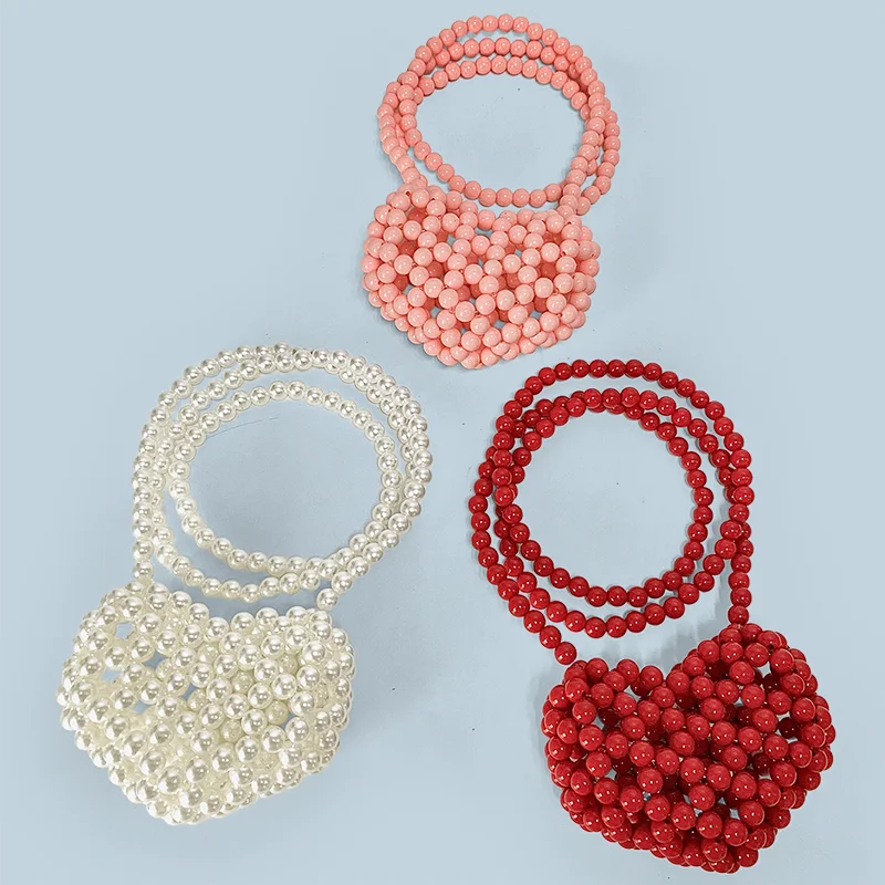 New Mini MINI Fun Versatile Cute Love Multi color Handmade Beaded Parent Child Girlfriend Same Style Diagonal Cross Small Bag