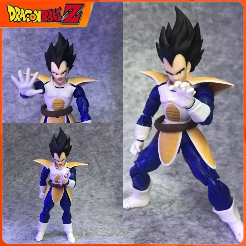 Anime dragon ball z shfiguarts16cm vegeta articulação articulada pvc figura de ação móvel super