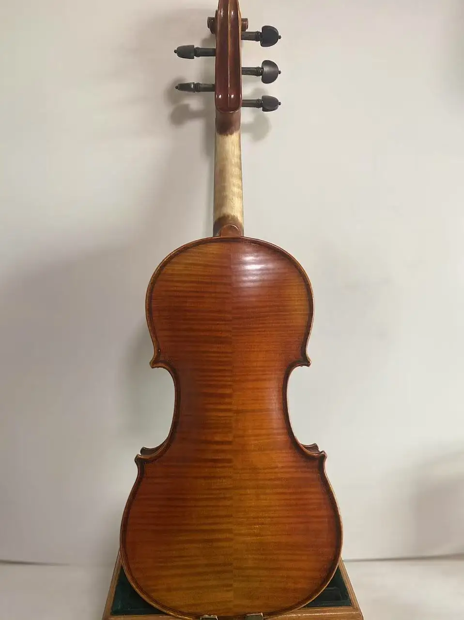 Strad style Master 5 strings violin ,huge and powerful sound flamed maple back