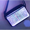 2024 Luminous LED Colorful Single-Shoulder Bags High Street Crossbody Bag Optical Fiber Fabric Fashion Square Bag 가방 сумка Bolso 5