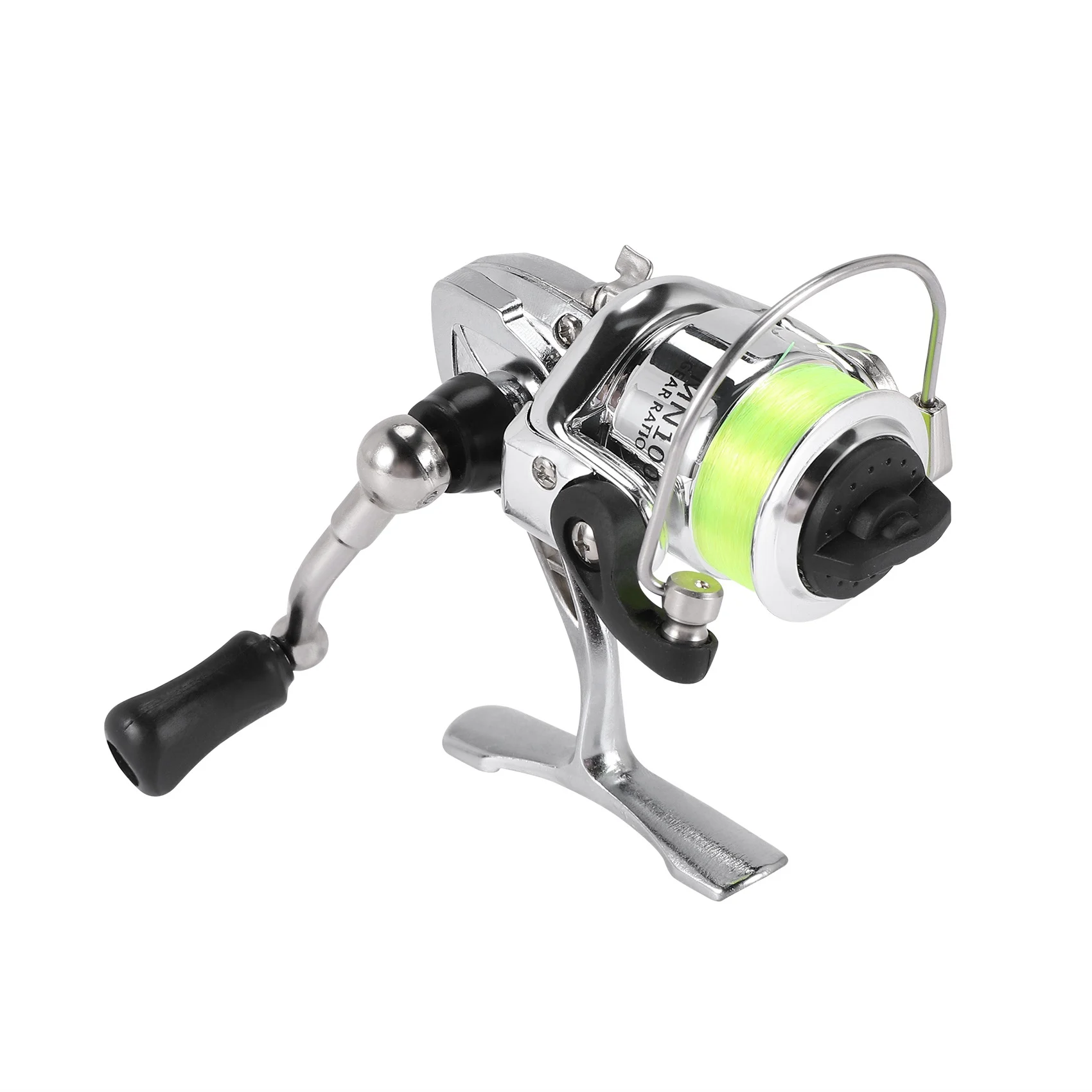 

Mini 100 Pocket Spinning Fishing Reel Fishing Tackle Small Spinning Reel 4.3:1 Metal Wheel Pesca Small