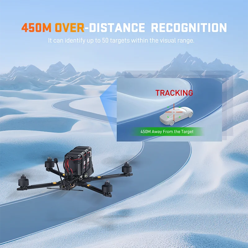 FPV AI Camera Module 450M Automatic Guidance Tracking Identify Tracks Detects Locks and Strikes FPV Drone AI VisionCude S kit fpv camera