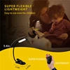 Rechargeable Book Light 7 LED Reading Light with 3-Level Warm Cool White Daylight Flexible Easy Clip Night Reading Lamp in Bed 3