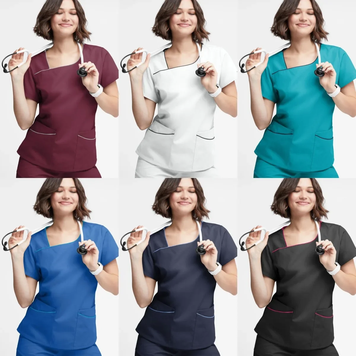 

Short Sleeved For Women In The Operating Room SPA Skin Management Nurse Clothing Surgeon's Hand Washing Clothes Work Uniform