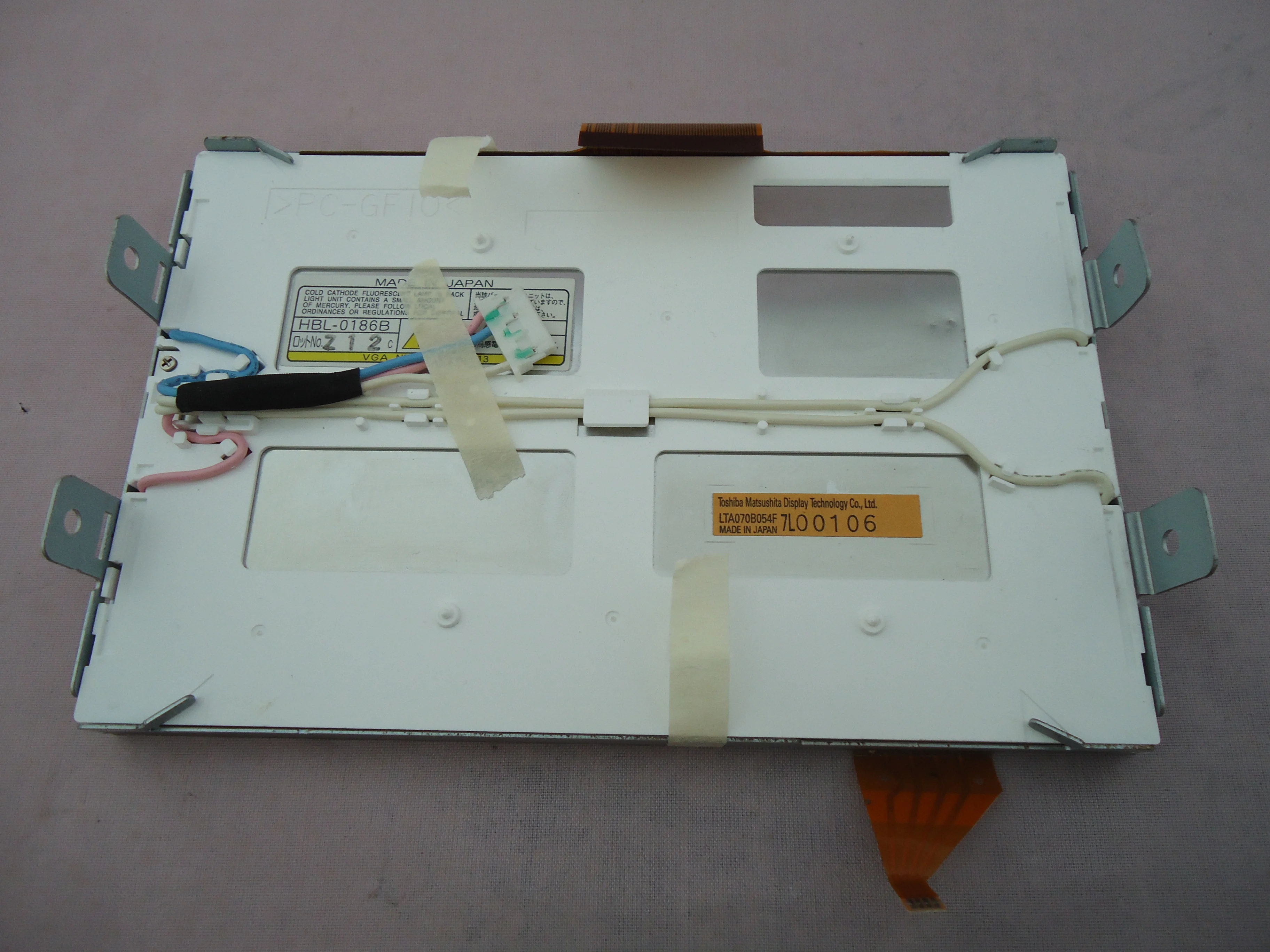 LTA070B054F LTA070B052F 7inch LCD screen display for toyota prius year 2005-2008, Car Navigation LCD Panel