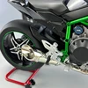 1:6 H2 Motorcycle Diecast Metal Model Cars Large size Simulation Alloy Sound Light removable collection Gifts With spray functio 6