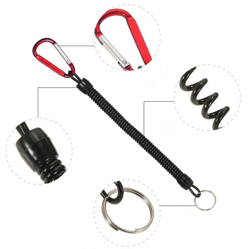Fishing Accessories Fishing Tools 5Pcs Fishing Lanyards Elastic Rope Retention Holder Pliers Lip Pike for Fish Rod