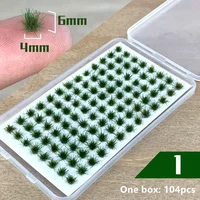 DIY Material Realistic Grass Tuft Miniature Grass Bushes Plant Cluster Scenery Mutlicolor Simulation Grass Nest Model Sand Scene 2