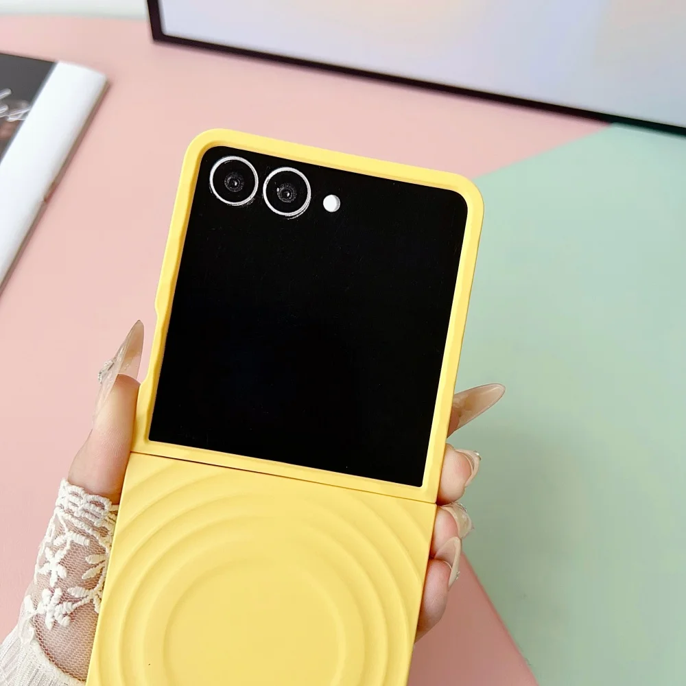 Magsafe Magnetic 2-in-1 Water Ripple Matte Phone Case - Pure Color Luxury Cover with Wireless Charging Capability