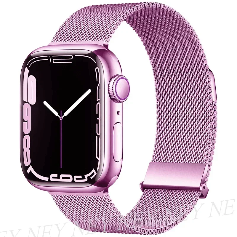 Sleek Milanese Loop Metal Watch Band Strap