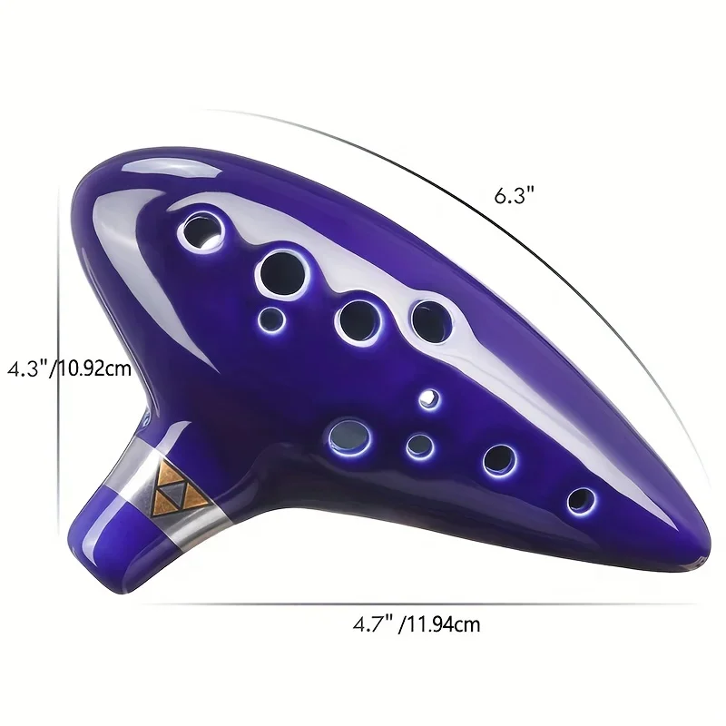 Ocarina and Songbook (Songs From The Legend of Zelda), 12 Hole Alto C Zelda Ocarina Play By Link Triforce Gift for Zelda Fans