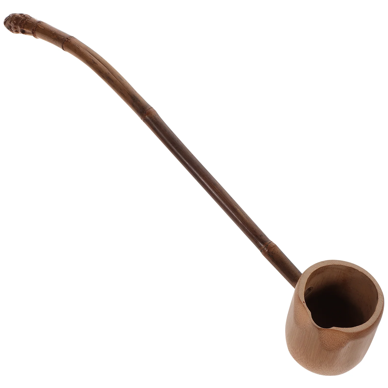 

Long-Handled Bailer Carbonized Bamboo Root Spoon Water Ladle Scoop Tea Accessories For Home Tea Root Water Scoop Water Scoop