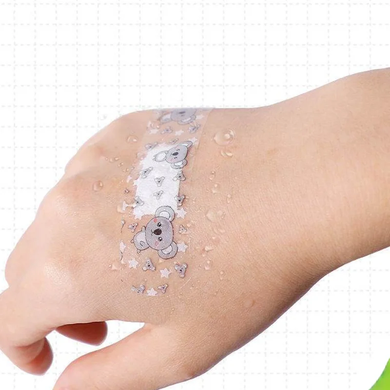 100/120pcs Lot Cute Patterned Healing Patches Band Aid Adhesive Bandages Emergency Kit Wound Strips Plaster for Kids