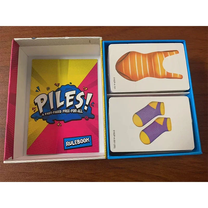 New Piles Card Game English Version Of Board Game Deck A Fast-paced Free For 2-8 Players All Edition Borad Playing Stacking Game 3
