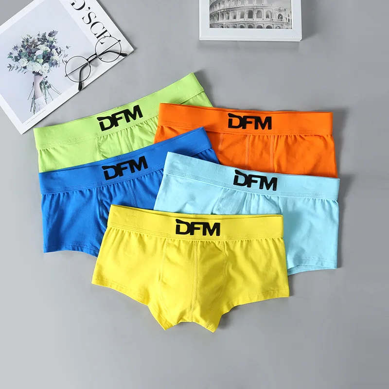 Men's underwear pure cotton flat angle low waist tight breathable sexy underwear  mens  underwear men