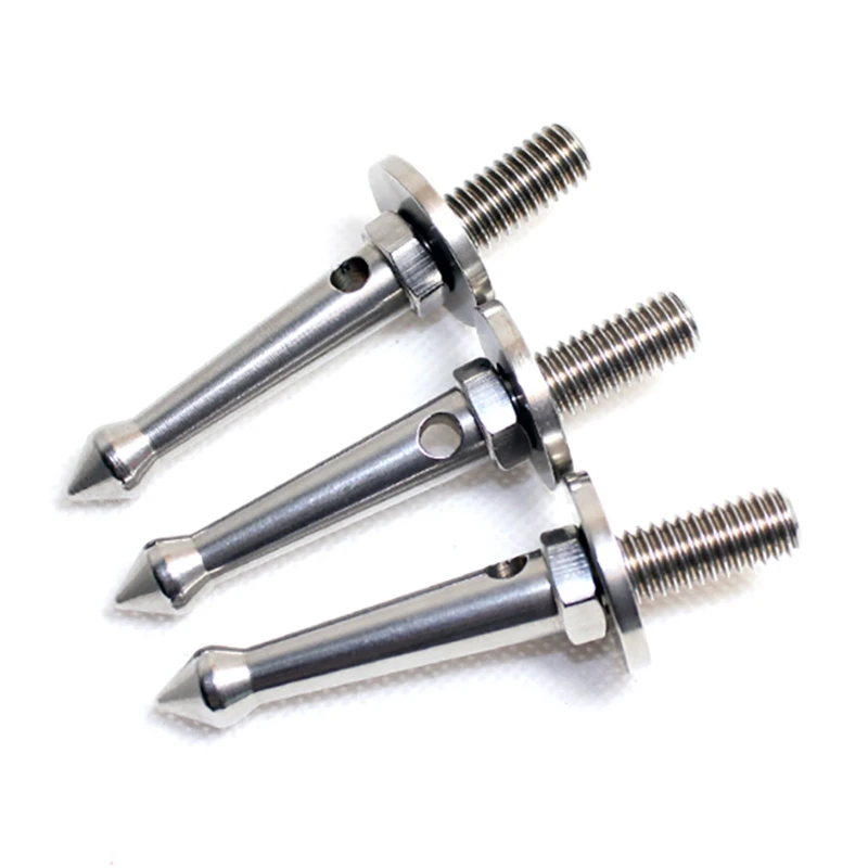 Photo Tripod 3Pcs Stainless 3/8 Inch Tripod Foot Spikes For Softer Looser Terrain For Gitzo/Manfrotto/Siri/Benro, Etc.