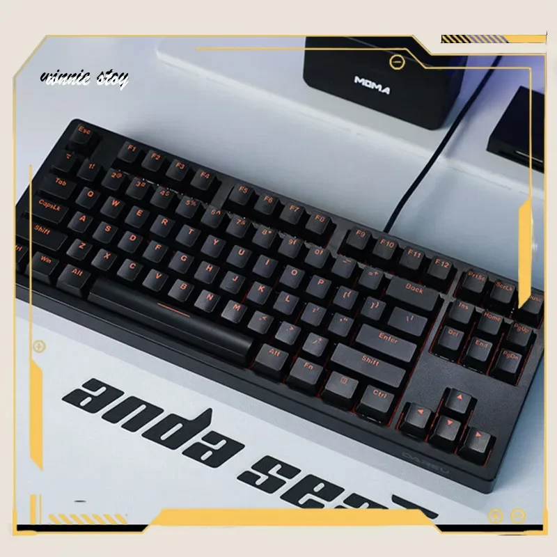 Dareu Dk100 механическая клавиатура 87 клавиш Третий режим 2,4g Беспроводная Проводная игровая клавиатура ПК Аксессуары для Windows Macos Mic подарок