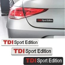 

1PC 3D Metal TDI SPORT EDITION Car Body Trunk Sticker Badge Decal For VW POLO GOLF6 7 CC TT JETTA GTI TOUAREG Passat MK4 MK5 MK6