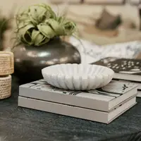 Decorative Ruffle Bowl for Serving and Home Decor Resin Decoration with Simulation Antique Design Rustic Ruffle Bowl for Kitchen 1