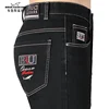New Men's Winter Black Jeans Thicken Full Mid Waist Jeans for Man Bruce&Shark Fashion Casual Straight Leg Loose Fit Big Size 42 1