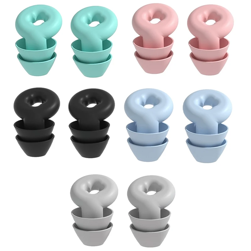 

Soft Ear Plugs For Noise Reduction Waterproof Silicone Ear Plug For Sleeping Airplanes Noise Sensitivity