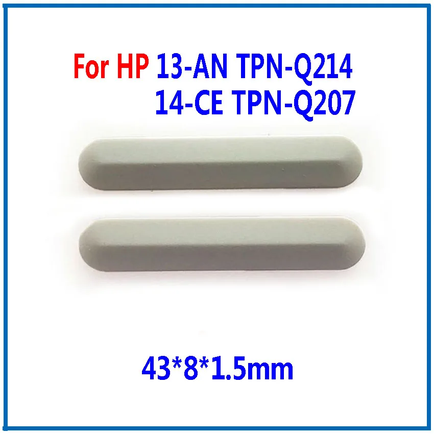 2-4PCS Original DIY Laptop Rubber Pad for HP 13-AN TPN-Q214 14-CE TPN-Q207 43x8x1.5mm Lower Cover Foot Pad With Double-Sided
