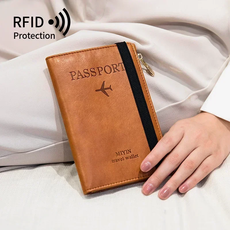 RFID Blocker Passport Holder & Travel Wallet – Slim, Multi-Function Card Holder