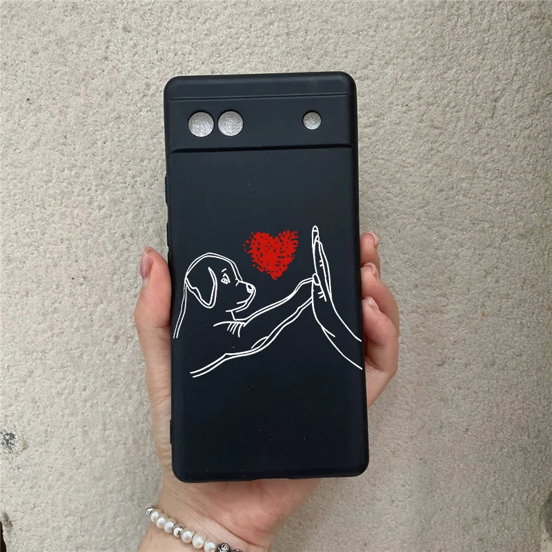 Pet-Themed Silicone Phone Case - Soft Clear Shockproof Cover