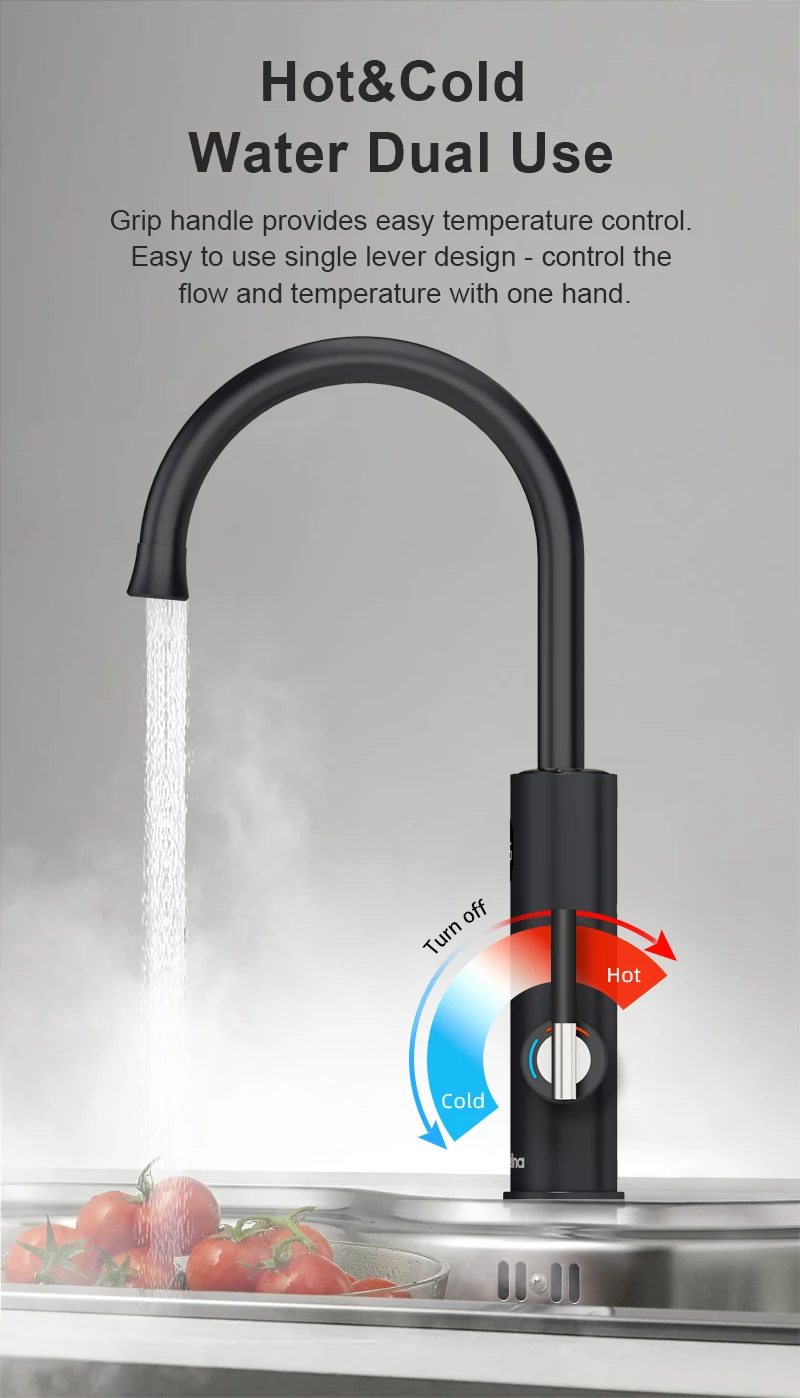 água quente e fria, uso duplo, 220v, novo
