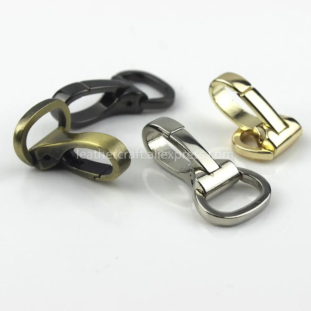 1 Piece Carabiner Metal Snap Hook Trigger Lobster Clasp Clip Spring Gate for Leather Craft