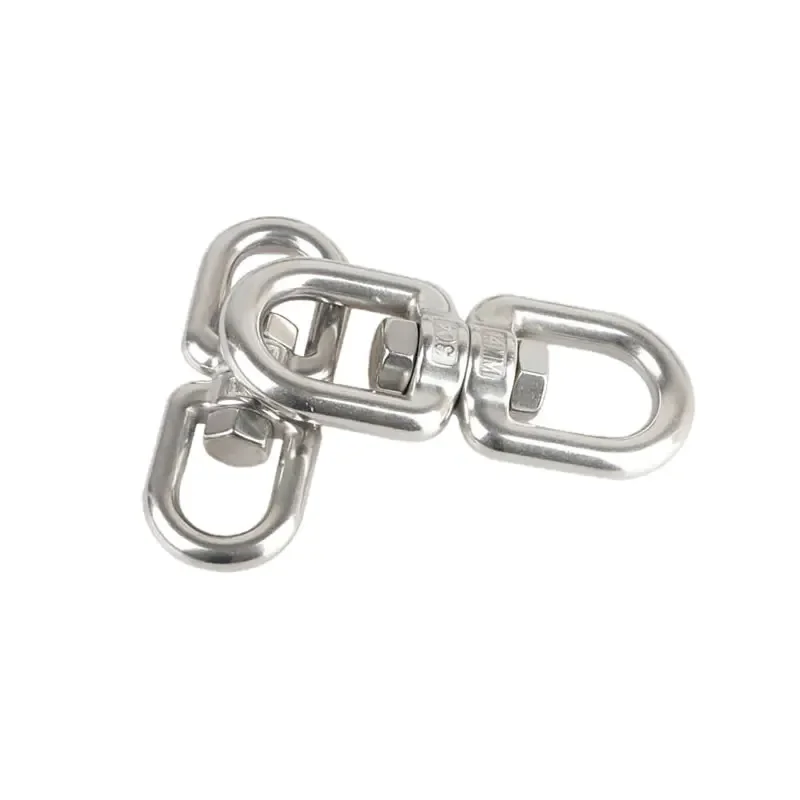 Double Ended Swivel Eye Hook Ring Connector For Hanging Chair Swing Sand  Bag Hanging Basket Yoga Hammock 304 Stainless Steel