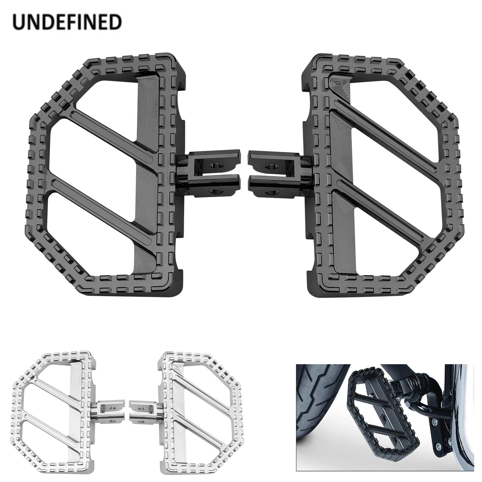 Riot Floorboards Moto Mini Board Pedane Poggiapiedi Pedali Per Harley Softail Fat Boy Street Bob Breakout Low Rider Fxdr