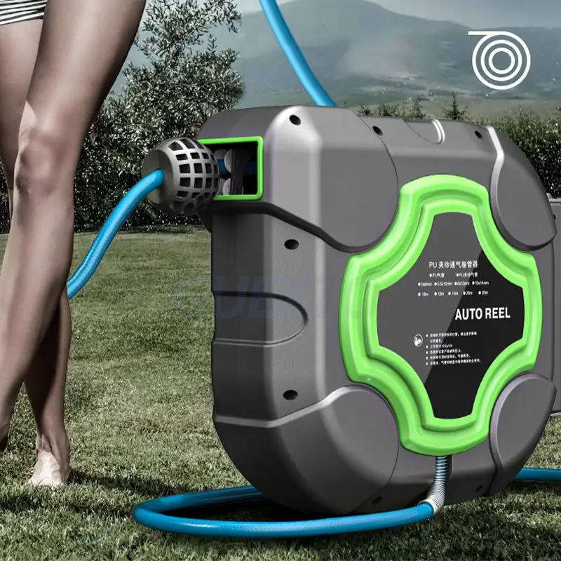 10/15/20/25M Air Drum Automatic Retractable Air Hose Reel Dedicated Car Repair Air Duct Hose Retractor Pneumatic Pipe Receiver