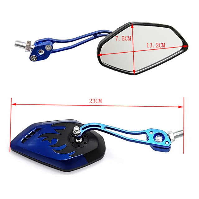 2Pcs Universal Motorcycle Rearview Mirror 8mm 10mm for Honda Suzuki Yamaha Scooter E-Bike Electric Harley Yadea Bmw Accessories