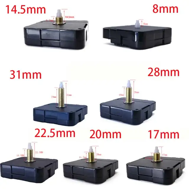 DIY Wall Clock Replacement Movement Parts Repair Quartz Time Hands Clock Motor 20mm Maximum Dial Thickness 31mm Shaft Length 2