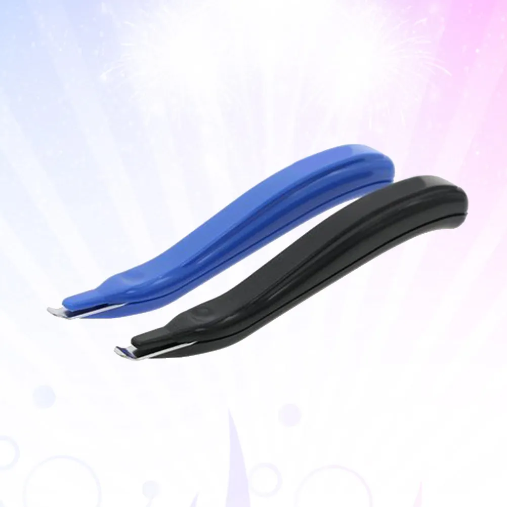 2Pcs 스테이플 리무버 휴대용 네일 풀러 노동 절약 휴대용 도구 빠른 손상 없는 사용을 위한 경량 간편 스테이플 리무버