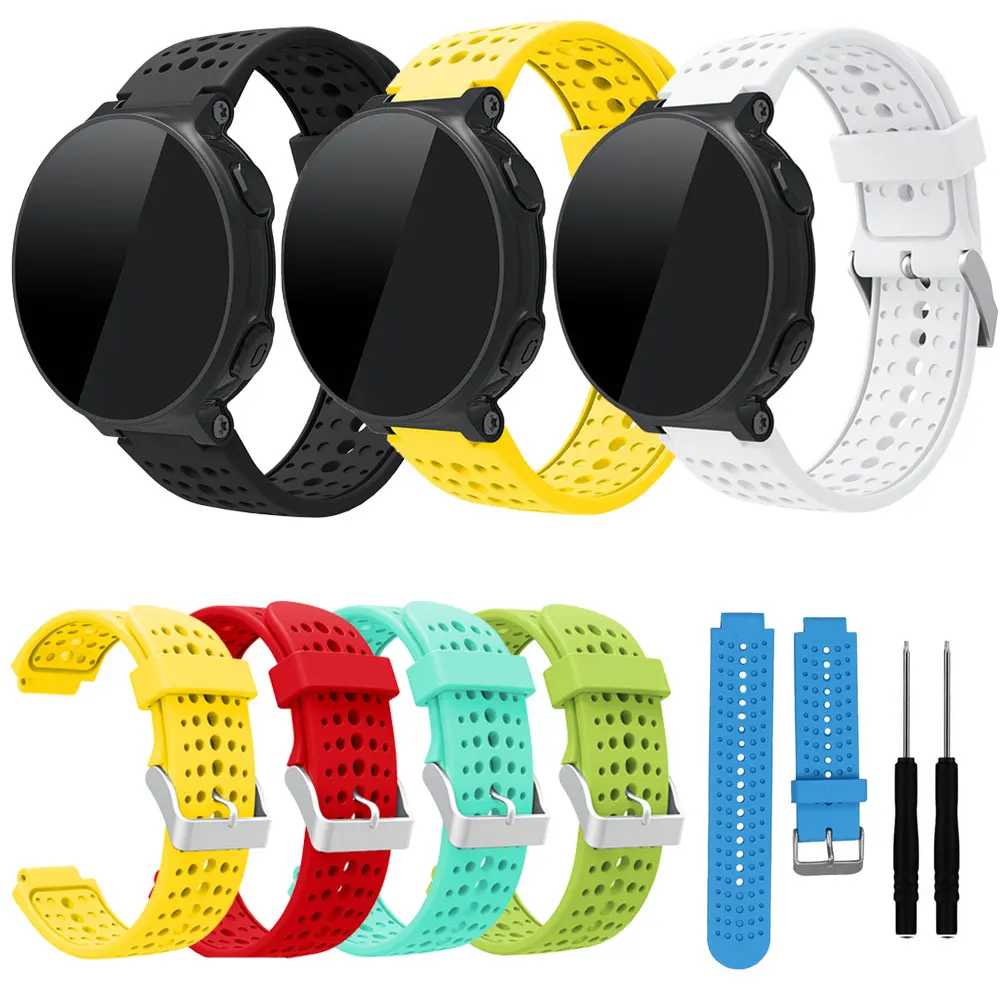 

Watchband For Garmin Forerunner 230 620 235 735 735 XT Sport Smart Watch Replacement Bracelet Silicone Wrist Strap Watch Band