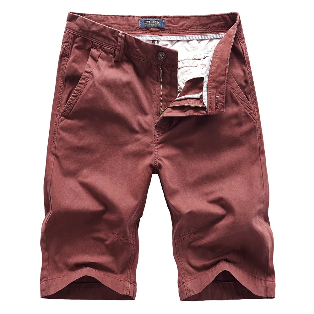 

Men's Shorts Summer Fashion Solid Color Oversized Mountaineering Camping Multi Pocket Tactical Work Shorts Outdoor Beach Shorts
