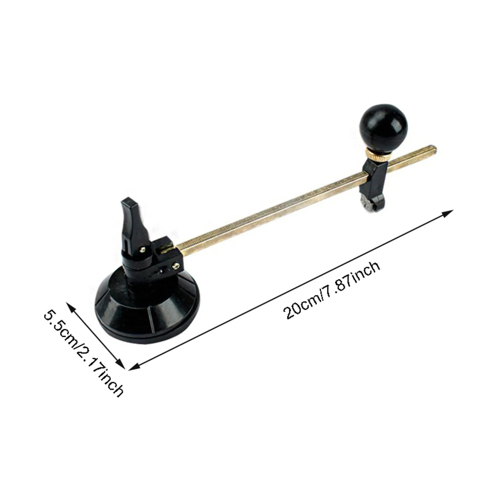 Circular Glass Cutter Glass Compass Gauge Cutter Alloy Adjustable Compasses Suction Cup Cutter Window Hole Opener Glass Process 4
