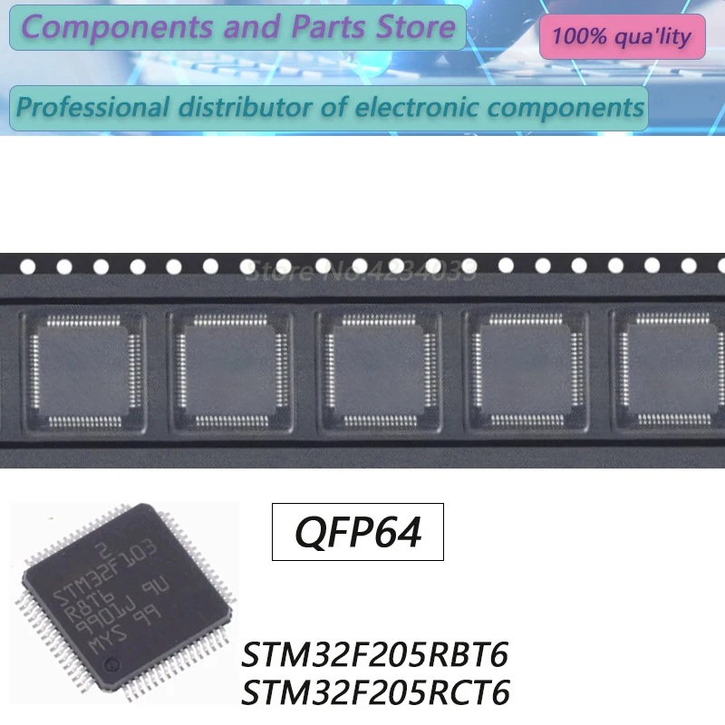 

1PCS STM32F103R8T6 STM32F103RET6 STM32F103RCT6 STM32F103VBT6 STM32F103 QFP64 New Original Stock