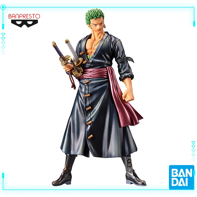 

Bandai Original Genuine BANPRESTO DXF Figure The Grandline Men Wano Kuni Roronoa Zoro Special Colors 17cm Anime Figure Model Toy