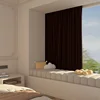 High End French Drama Screen Red Window Curtains Light Luxury Velvet 2024 Popular Curtains for Bedroom Decoration Warm Curtains 5